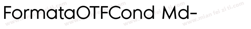FormataOTFCond Md字体转换